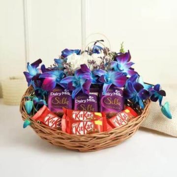 3 Orchids and 3 Dairy Milk Silk with 4 Kitkat Chocolates