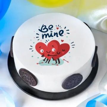 Be Mine Poster Cake Half Kg