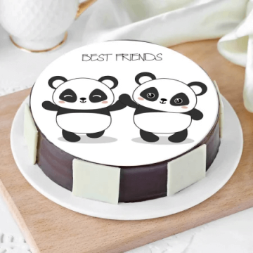 Best Friends Panda Poster Cake Half Kg