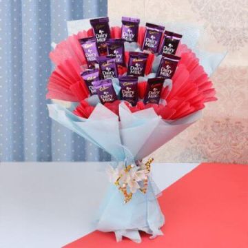 Bouquet of 10 Dairy Milk Chocolates