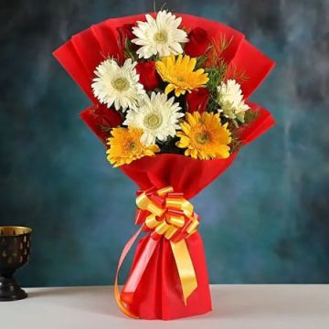 Bright Gerbera Mixed Bouquet