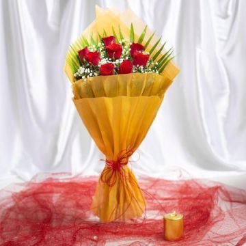 Charisma 8 Red Roses Bouquet