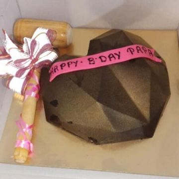 Chocolate Pinata Cake With Hammer 700 gms