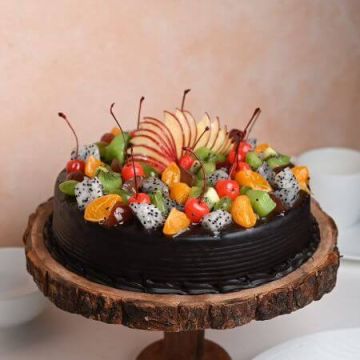 Chocolate Truffle Fruit Cake Half Kg