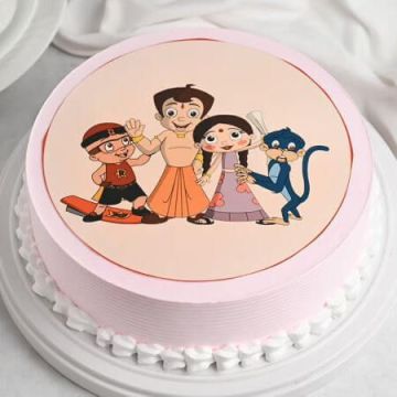 Chota Bheem Poster Cake Half Kg