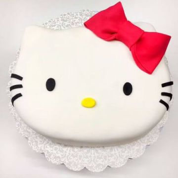 Cute Kitty Fondant Theme Cake 1 Kg