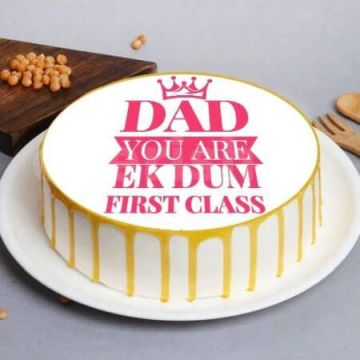 Dad You Are First Class Poster Cake