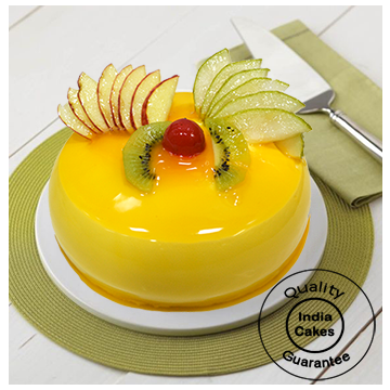 Delectable Fresh Fruit Cake Half Kg