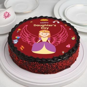 Delicious Chocolate Photo Cream Cake Half Kg