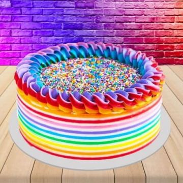 Eggless Delicious Holi Cake Half Kg