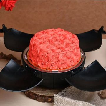 Delicious Red Velvet Bomb Cake Half Kg