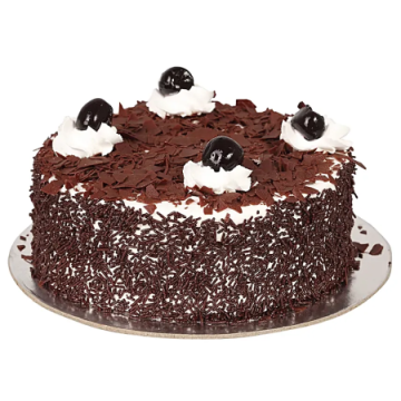 Eggless Deific Black Forest Treat Cake Half Kg