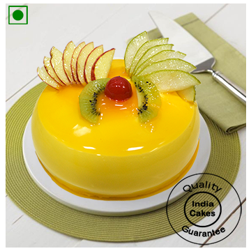 Eggless Delectable Fresh Fruit Cake Half Kg