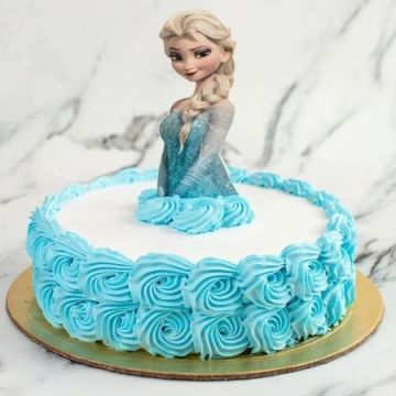Eggless Elsa Cake Half Kg