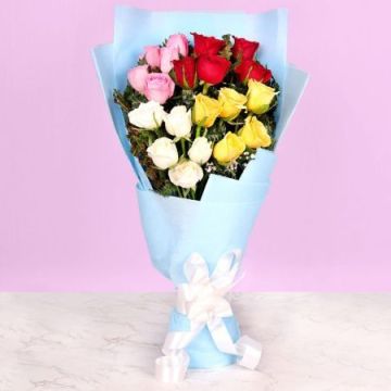 Floral Creativity 20 Mix Roses Bouquet