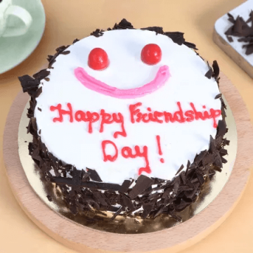 Friendship Day Black Forest Cake Half kg
