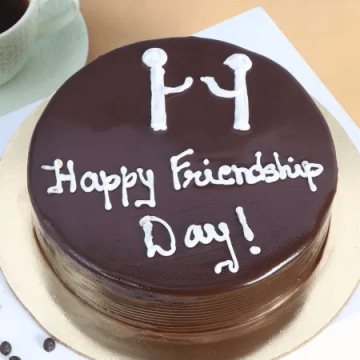 Friendship Day Chocolate Truffle Cake Half Kg