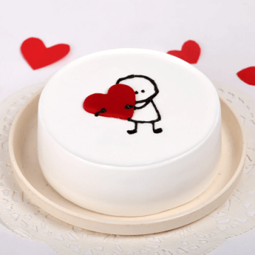 Glamorous Vanilla Cake Half Kg