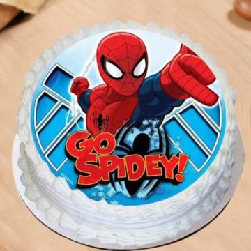 Go Spidey Cake Poster Cake Half Kg