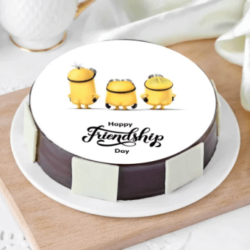 Happy Friendship Day Minion Cake Half Kg