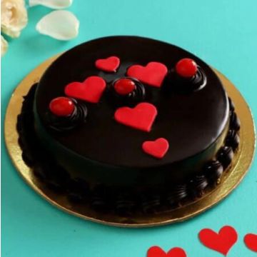 Eggless Heart Bonaza Delicious Choco Cake Half Kg
