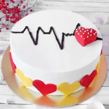 Eggless Heartbeat Cake Half Kg