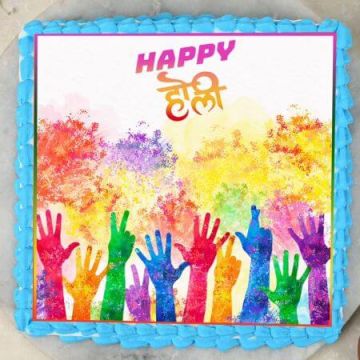 Holi Poster Cake Half Kg