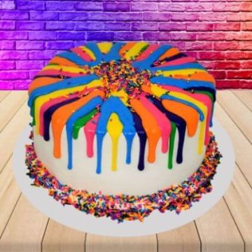 Holi Rainbow Cake Half Kg