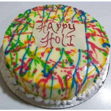 Holi Special Chocolate Cake