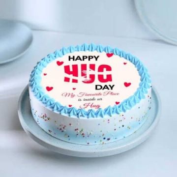 Hug Day Poster Cake Half Kg
