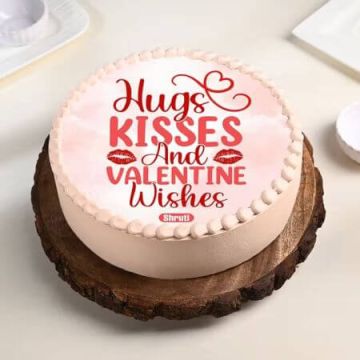 Hugs N Kisses Valentine Cake Half Kg