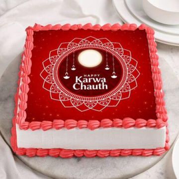 Karwa Chauth Poster Cake