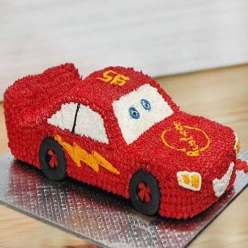 Lightning McQueen Car Designer Cream Cake 2 Kg