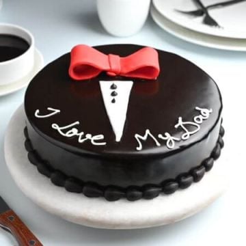 Love My Dad Chocolate Cake Half Kg