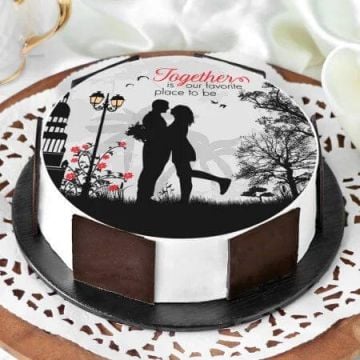 Eggless Love Together Cake Half Kg