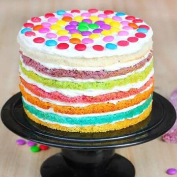 Luscious Layered Rainbow Cake 1 Kg