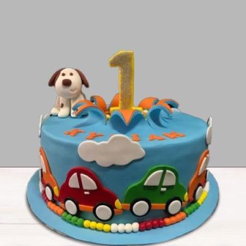 Eggless Misty Car Fondant Cake 1 Kg