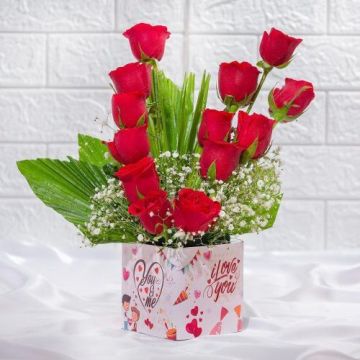 Perpetual Love Roses Arrangement