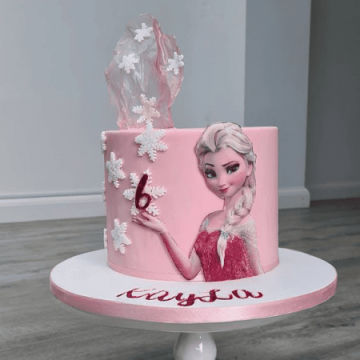 Pink Frozen Birthday Cake 1 Kg