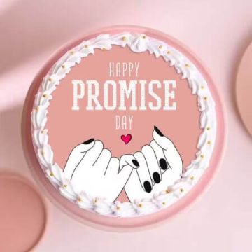 Promise Day Poster Cake Half Kg