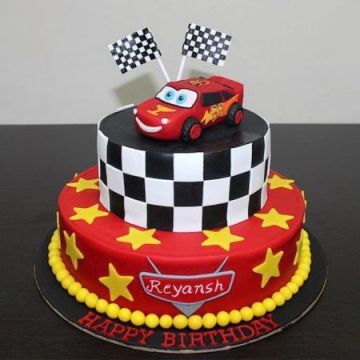 Racing Car 2 Tier Cake 3 Kg
