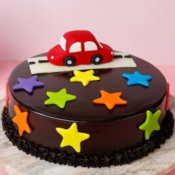 Eggless Racing Car Cake 1 Kg