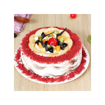 Red Velvety And Fruity Delight