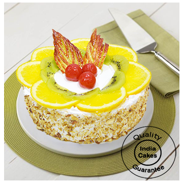 Rich Fresh Fruit Cake Half Kg