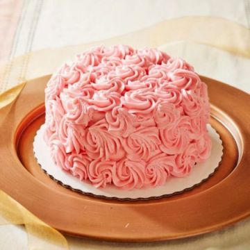 Romantic Pink Strawberry Cake Half Kg