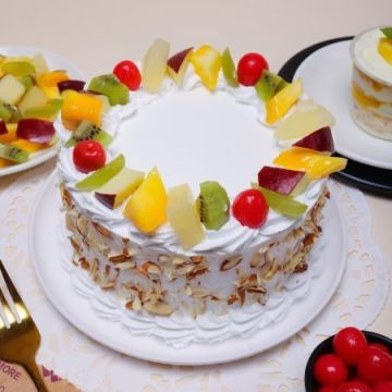 Salutary Vanilla Fruit Cake Half Kg
