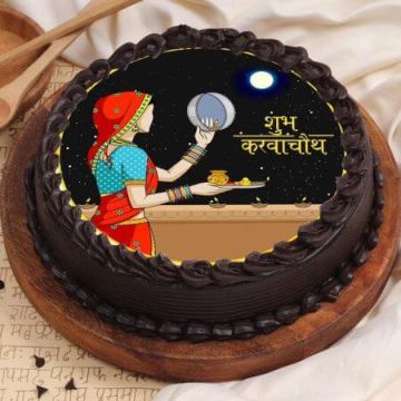 Shubh Karwa Chauth Poster Cake