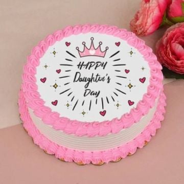 Strawberry Poster Cake For My Queen Half Kg
