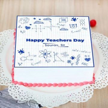 Sweet Calculations Poster Cake