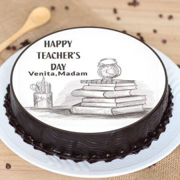 Teachers Day Poster Cake